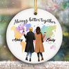 Best Friends Are Always Better Together Personalized Circle Ornament