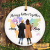 Best Friends Are Always Better Together Personalized Circle Ornament