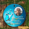 Butterfly Reflection Memorial Personalized Circle Ornament