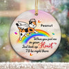 Cat Memorial Just Look Up Personalized Circle Ornament