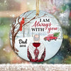 Christmas Truck Dad Always With You Memorial Personalized Circle Ornament