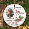 Christmas Truck Wood Texture Someone We Love Memorial Personalized Circle Ornament