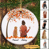 Fall Season Life Is Better With A Dog Personalized Dog Decorative Christmas Ornament
