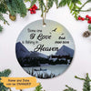 Fishing In Heaven Personalized Circle Ornament