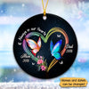 Heart Angels Among Us Personalized Memorial Circle Ornament