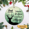 Hunting On Heaven - Personalized Memorial Circle Ornament