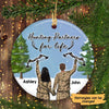 Hunting Partners For Life Personalized Christmas Circle Ornament