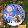 I Am Always With You Snow MoonMemorial Personalized Circle Ornament