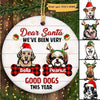 I Tried To Be Good Dogs Christmas Personalized Circle Ornament