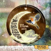 Moon And Robin Memorial Personalized Circle Ornament