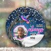Night Hummingbird Always With You Blossom Tree Memorial Personalized Circle Ornament