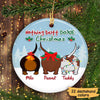 Nothing Butt Doxie Christmas Dachshund Dog Personalized Circle Ornament