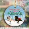 Nothing Butt Merry Pugmas Christmas Personalized Circle Ornament