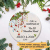 Our Christmas At Personalized Circle Ornament