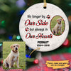 Pet Memorial Always on Our Hearts Photo Personalized Circle Ornament