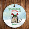 Reasons I Love Being A Cat Mom Christmas Personalized Circle Ornament