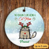 Reasons I Love Being A Cat Mom Christmas Personalized Circle Ornament