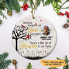 Someone In Heaven Cardinal Memorial Personalized Photo Circle Ornament