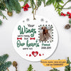 You Were My Hardest Goodbye Personalized Dog Decorative Memorial Ornament