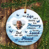 Your Life Was A Blessing Personalized Memorial Circle Ornament
