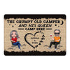 Camping Couple Heart Personalized Doormat