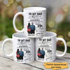 To My Dad From Daughter Son Back View Father‘s Day Gift Personalized Mug