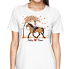 Fall Season Girl Loves Horse Personalized Shirt