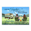 Together Built Life Back View Couple Camping Personalized Horizontal Poster