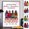 Mother And Daughters On Text Personalized Vertical Poster