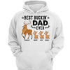 Best Buckin‘ Dad Grandpa Walking Deers Personalized Hoodie Sweatshirt