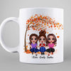 Life Better With Besties Sisters Sitting Doll Under Tree Personalized Mug