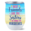 Beach Landscape Summer Doll Besties Personalized Wine Tumbler