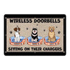 Wireless Doorbell Funny Dogs Personalized Doormat