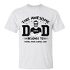 Black & White Man This Awesome Dad Belongs To Personalized Shirt