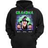 Green And Purple Halloween Grandma Witch Personalized Shirt