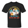 Never Underestimate Old Man With Cats Cat Dad Personalized Shirt