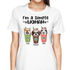 Simple Woman Dog Mom Coffee Personalized Shirt
