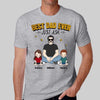 Best Dad Ever Man Sitting With Kids Personalized Shirt