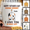 Cat Butts Good Morning Happy Father‘s Day Human Servant Personalized Mug