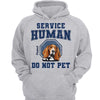 Service Human Peeking Dog Personalized Light Shirt