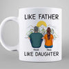 Like Father Like Daughter Back View Mountain View Personalized Mug