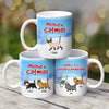 Meowy Catmas Fluffy Cat In Winter Christmas Personalized Mug