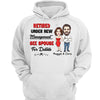 Retired See Spouse For Details Caricature Couple Personalized Hoodie Sweatshirt