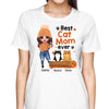 Fall Season Standing Doll Cat Mom Personalized Shirt