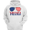 Merica 4th Of July Glasses Independence Day Shirt