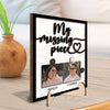 My Missing Piece Couple Photo Valentine‘s Day Gift For Her For Him Personalized 2-Layer Wooden Plaque