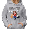 I‘m Only Talking To My Cartoon Sitting Cats Today Doll Woman Personalized Hoodie Sweatshirt