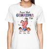 Livin‘ Grandma Life Holding Kids Family Gift Personalized Shirt