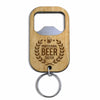 Professional Beer Taster Father‘s Day Gift For Dad Grandpa Wooden Bottle Opener Keychain