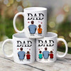 Dad We Love You Personalized Mug, Gift For Dad, Husband